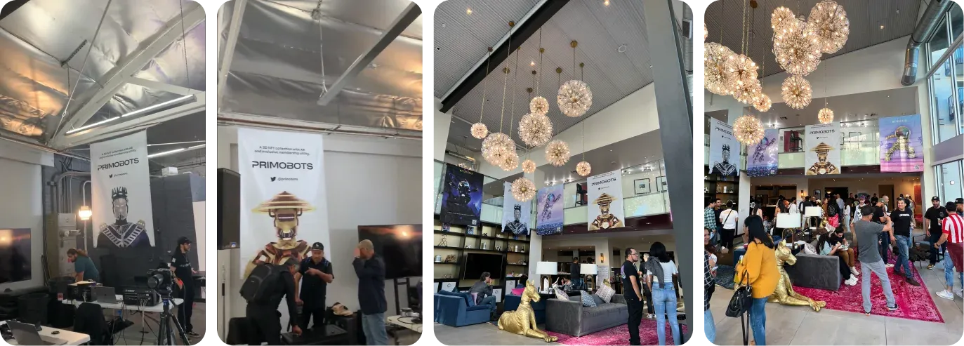 The community surfaces: team, FAQs and press, all doing trust-building work.