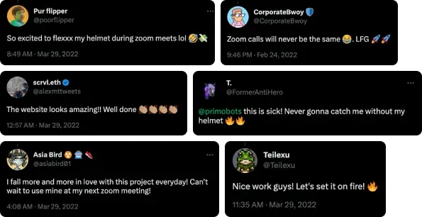 Feedback from early supporters and holders.
