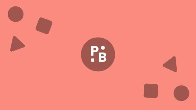 The animated logo build, drawn in the order the monogram is constructed.